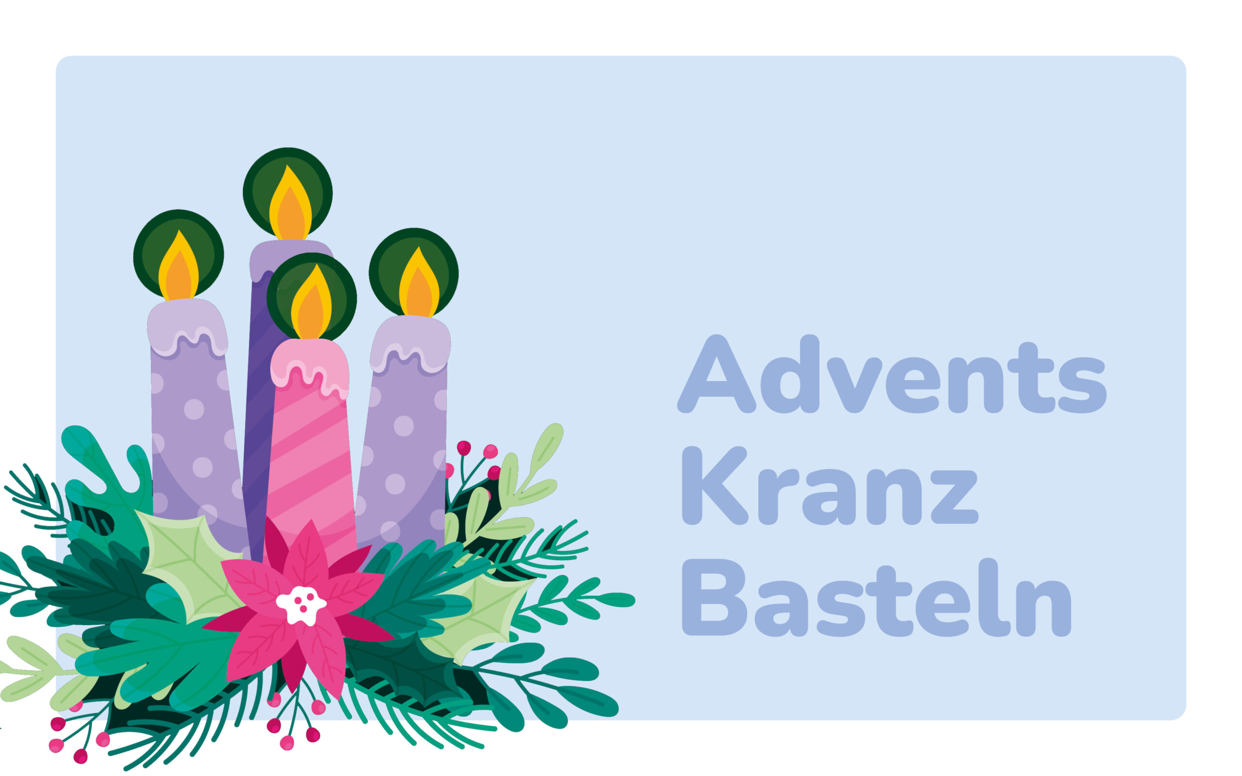 Adventskranz basteln